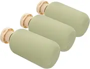 SEWOART 3pcs Portable Travel Shampoo And Conditioner Bottles Small Refillable Plastic Containers With Flip Cap Leak Proof And Lightweight For Toiletries For Travel 260ml