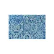 Bohemian Outdoor Rug, Decorative Patio Mat, Indoor-Outdoor Area Rug, Beach House