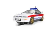 Scalextric C4429 1:32 White Subaru Impreza WRX Police Slot Car