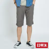 在飛比找momo購物網優惠-【EDWIN】男裝 EASY PANT 天絲棉基本短褲(暗咖