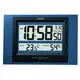 CASIO CLOCK 數位溫度顯示深藍色掛鐘/座鐘兩用料號: ID-16S-2DF【神梭鐘錶】