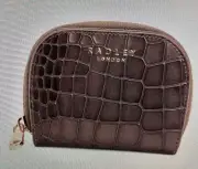 RADLEY London Liverpool Street 2.0 -Gray Embossed Medium Bifold Wallet, NWT!
