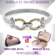 【CHARRIOL 夏利豪】Bangle St-tropez Mariner水手海錨扣手環-銀色S款 加雙重贈品 C6(04-401-1272-0-S)