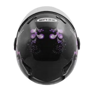 [小齊安全帽] 日系彩繪 瑞獅 ZEUS 210B DD79  黑色 半罩帽 4/3罩 安全帽