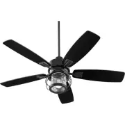Quorum International 3525-69 Galveston Indoor Ceiling Fan Noir
