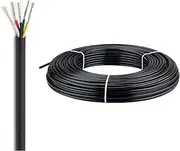 24/22AWG 5-core Electrical Wire 10-150FT Waterproof Flame Retardant PVC Sheathed Cable Various Electronic Equipment Connection Wires(115FT(35M),22awg-5c)