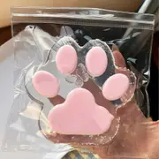 5-Inch Large Cat Paw Squishy Toy, Kawaii FuFu Squishies, Sticky Jelly Kitty Paw Squeeze, Stress Relief Squeeze Toy for Kids & Adults Pink