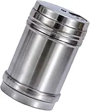 yuksok Salts Pepper Shaker Stainless Steel Dredge Shaker, Adjustable Hole Multifunction Seasoning Bottle Spice Dispenser for Fishing, L