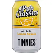 Tinnies Pub Classics Alcoholic Lemon Squash Can 330mL