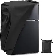 UCARE Refrigerator Dust Cover Waterproof Wine Cabinet Refrigerator Cover 420D Oxford Fabric Mini Fridge Beverage Cooler Cover Soda Beer Wine Single Door Fridge Cover