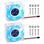 GeeekPi 2pcs Quiet Fan for Raspberry Pi 4 Pi Cooling Fan 40x40x10mm 4010 Fan ...