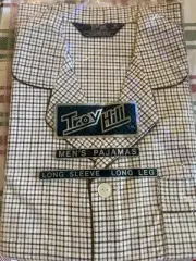 Vintage Troy Hill Flannel Pajamas Set KMart Long Sleeve NWT Medium