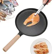 Fry Pan - 9.5 inches Non-Stick Cooking Pan - Oven-Safe Lightweight Heavy-Duty Cookware, Griddle Stock Pot Fryer for Camping Stove Electric Stove