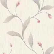 Tiffany Floral Trail Textured Heavyweight Vinyl Wallpaper Belgravia Pink