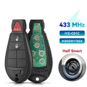 For Chrysler Town & Country Jeep Grand Cherokee For Dodge Caliber Journey M3N5WY783X IYZ-C01C 433Mhz Remote Key 2008-2010 Model 3