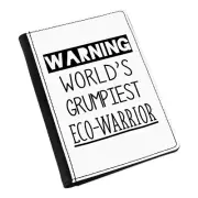 Warning World's Grumpiest Eco-Warrior Passport Holder Cover Case Best Activist