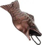 Rain Chain Rain Chimes Gutter Chains Gutter Downspout Diverter Chain Downspout Rainwater Diverter Decorative Rain Gutters Rain Wind Chimes Rain Cup Chimes Dark Brown Aluminum Alloy
