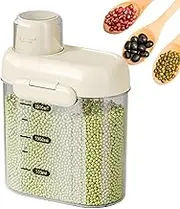 Cereal Dispenser,Kitchen Food Storage Container Dispenser - Clear Bins Pantry Organizer Jars, Large Box for Sugar, Flour, Cereal, Snack, Pantry Organization