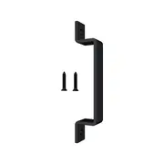 Rolltrak Matte Black Barn Door Square Raised Handle