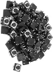 Micro Switch,Mini Switch, 50 Pcs DIP 4 Pins Button Momentary Tactile Switch 12x12x5mm