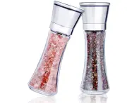 Stainless Steel Salt and Pepper Mill Set of 2 with Adjustable Ceramic Mill - Spice Mill & Salt Mill