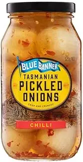 Blue Banner Pickled Onions Chilli 525 g