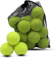20 Pack Training Tennis Balls for Beginners with Mesh Carry Bag