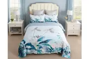 Tropical Quilt/Doona/Duvet Cover Set - King Size