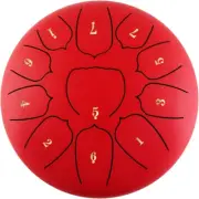 6 Inch Steel Tongue Drum 11 Notes Handpan Drum with Mallet & Picks for Meditatio