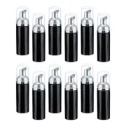2 Oz Empty Foam Pump Bottle, 12 PCS Soap Dispenser, Black/Silver
