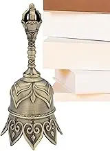 Call Bell | Loud Hand Bells for Seniors Bedside,Handcrafted Solid Metal Brass Decor, Decorative Rattle Pet Training Toy for Indoor Outdoor