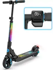 EV06C Electric Scooter, Foldable Electric Scooter for Kids Ages 6-12, up to 9.3