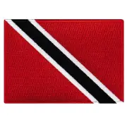 TRINIDAD TOBAGO FLAG PATCH CARIBBEAN embroidered iron-on EMBLEM TRAVEL SOUVENIR