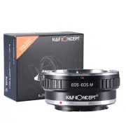K&F Concept Lens Mount Adapter Canon EOS EF To Canon EOS M EF-M Mount Camera M5