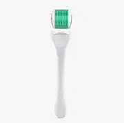 BEAUX Skin Care Wand Microneedler Derma Roller Device for Professional Microdermabrasion and Rejuvenation of Face, Forehead, Cheeks and Hair Growth. 540 Titanium Precision Needles (White, 0.75 mm)