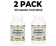Immune Complex 4, 2 PACK, Immune System Support, 60 Veggie Capsules (120 total!)