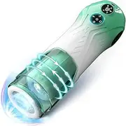 Automatic Male Masturbator Telescoping Rotating Vibrating Stroker with Digital Display, 3 Speeds 7 Modes, USB Rechargeable & Waterproof Design Male Sex Toy