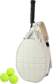 Rejolly Tennis Crossbody Bag for Women Men Quilted Sling Bag for Tennis Racket, Pickleball Paddles, Badminton Racquet