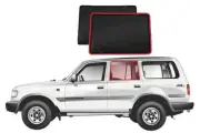Genuine SNAPSHADES Car Rear Window Shades for Toyota LandCruiser 80 Series (J...