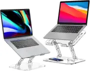 2 Pack Adjustable Laptop Stand, Portable Ergonomic Computer Stand for Laptop, Fo