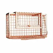Nevenka Women Chain Crossbody Bags Iron Cage Metal Hollow Out Cage Evening Clutch-E