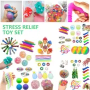 17x Fidget Toys Pop It Party Favors Bundle Figit Kids Bulk Sensory TG>