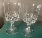 crystal wine glasses set of 2