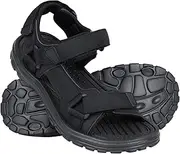[Mountain Warehouse] Crete Mens Sandals - Durable Summer Shoes, Sturdy Grip, Cushioned Footbed, Neoprene Lined, Hook & Loop Straps Beach Shoes - for Travel, Walking