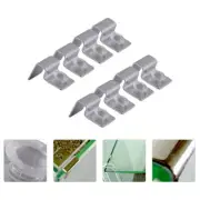 8 Pcs Stainless Steel Support Bracket Floating Shelf Aquarium Cover Frame
