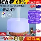 Devanti Aromatherapy Diffuser Aroma LED Light Ultrasonic Air Humidifier 500ml AU