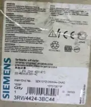 3RW4424-1BC44 NEW SIEMENS 3RW4424-1BC44 SIRIUS Soft Starter 22 kW 3RW44241BC44