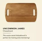 Uncommon James Kristin Cavallari Acacia Solid Wood Cheeseboard FabFitFun $60