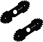 2 Pcs Lawn Mower Edger Blades with Teeth Lawn Trimming Machine Blade Compatible