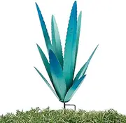 [Nlrlo] Metal Agave Sculpture Plant Decoration Stake for Garden Decoration Metal Plant Decoration Garden Metal Statue Outdoor Decoration Figurine Home Garden Decoration Metal Flower Statue Outdoor Garden